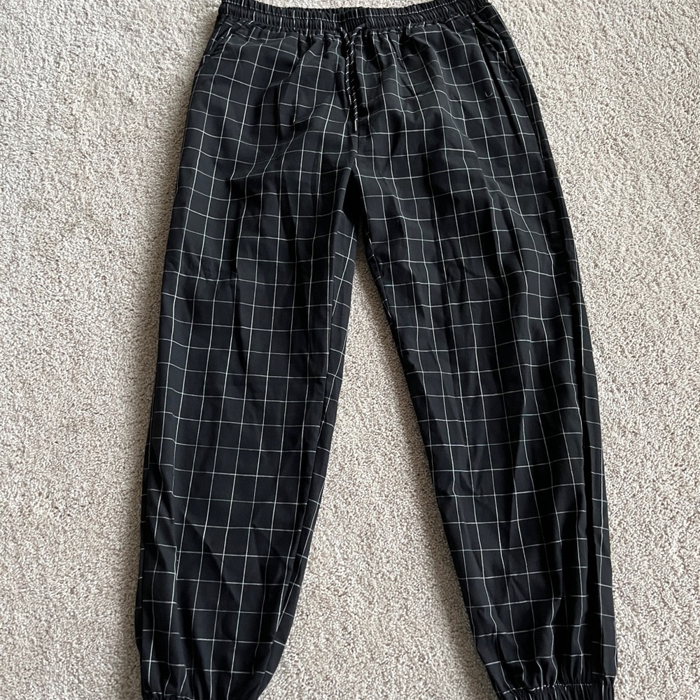 Men’s Plaid Jogger Pants